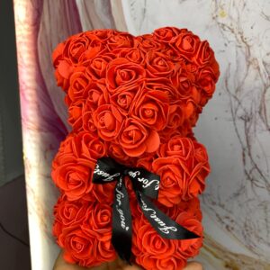 Oso de rosas 3D en caja