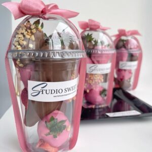 Vaso Chocofresas x8 und