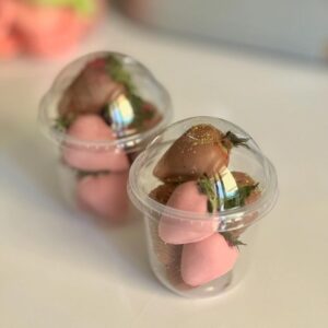 Vaso mini Chocofresas x5 und